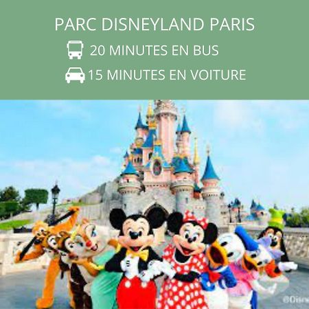 Coeur De Ville Avec Parking+Gare A Proximite De Disney Et Paris Lagny Esterno foto