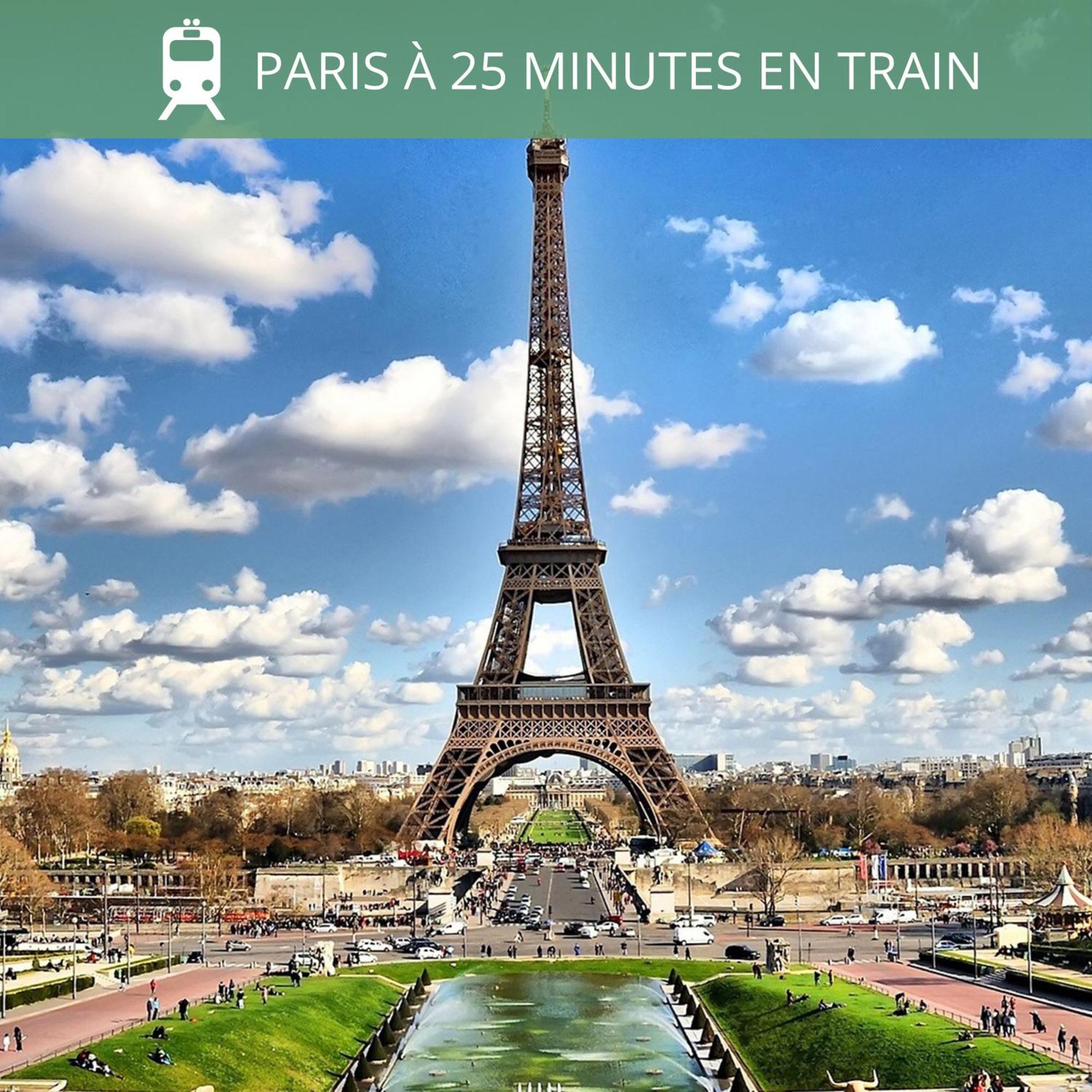 Coeur De Ville Avec Parking+Gare A Proximite De Disney Et Paris Lagny Esterno foto